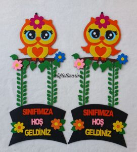 SINIF KAPI SÜSÜ SARİ