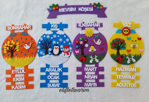 MEVSİM KÖŞESİ PANOSU MOR