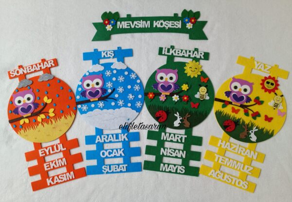 BAYKUŞLU MEVSİM ŞERİDİ KÖŞESİ PANOSU MOR