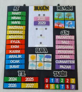 İNTERAKTİF TAKVİM PANOSU SİYAH
