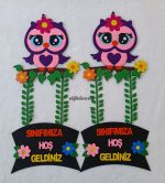 SINIF KAPI SÜSÜ PEMBE