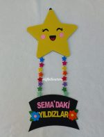 SINIF KAPI SÜSÜ YILDIZLI