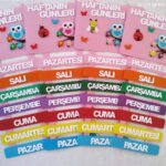 HAFTAN GÜNLERİ PANOSU PEMBE